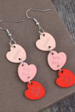 Valentine Heart Wooden Earrings 