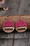 MAMA Round Wooden Earrings MOQ 5pcs