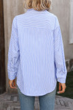 Button Up Stripes Shirt 