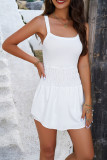 Plain Sleeveless Splicing Knitting Dress 