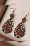 Leopard PU Leather Earrings 