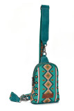 Western Aztec Design Crossbody Chest Bag 