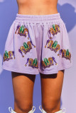 Mardi Gras Sequin Top And Shorts 2pcs Set