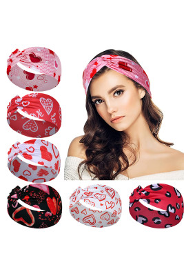 Valentines Day Heart Yoga Sports Hair Band 