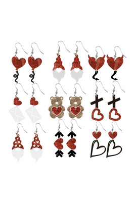Valentines Day Acrylic XOXO Earrings 