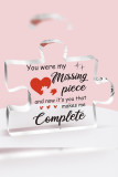 Acrylic Transparent Letter Printing Pendant