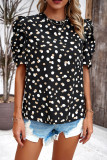 Bubble Sleeves Printing Top