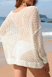 Eyelet Beach Knitting Cover Up
