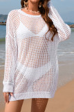 Knitting Backless Beach Cover Up 
