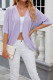 Plain Eyelet Pattern Open Kimono