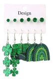St. Patrick's Day Clover Earrings 