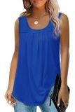 Plain Pin-Tuck Tank Top