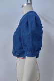 Blue Denim Short Jacket 