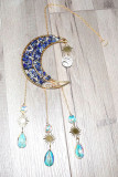 Moon Shape Colorful Stone Wind Chime 