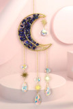 Moon Shape Colorful Stone Wind Chime 