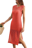 Sleeveless Beach Knitting Dress