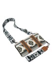 Boho Western Print Zipper Crossbody Bag MOQ 3pcs