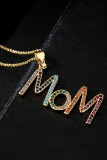 MOM Rhinestone Necklace MOQ 3pcs