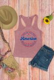 American Quotes Graphic Tank Top