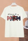 All American Mom Print Graphic Top