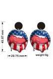 Independence Day US Flag Earrings 