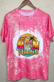 Summer Bleached Print Graphic Tee