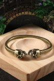 Skeleton Bronze Metal Bracelet 