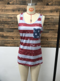 Independence Day US Flag Tank Top