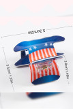 US Flag Print Hair Clip MOQ 5pcs