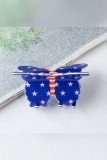 US Flag Butterfly Shape Hair Clip 