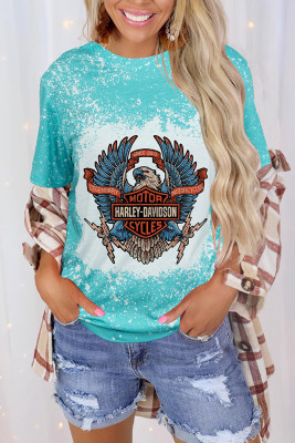Retro Eagle Short Sleeve Bleached Graphic Tee