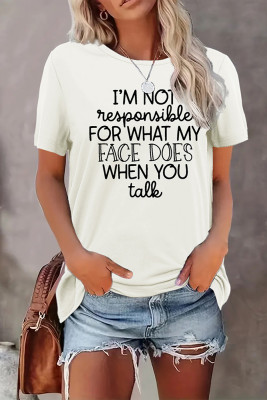 Sacastic Quotes Print Graphic Top