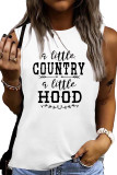 A Little Country A Little Hood Print Graphic Tank Top