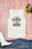 A Little Country A Little Hood Print Graphic Tank Top