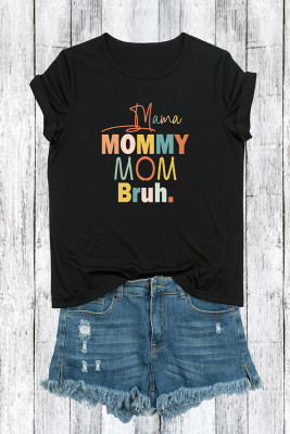 Mommy MAMA Print Graphic Top