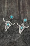 Western Bull Skull Earrings MOQ 5pcs