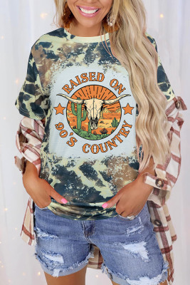 90's Country Bleached Print Graphic Tee