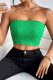 Green Texture Bandeau Top