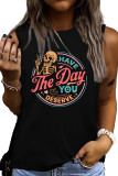Have The Day You Deserve Print Graphic Tank Top