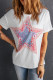 White Star Patchwork Loose T-shirt