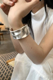 Uneven Wide Metal Bracelet MOQ 5pcs