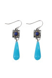 Turquoise Water Drop Earrings MOQ 5pcs