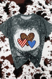 4th Of July Bleached Print Graphic Tee