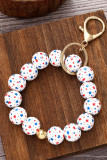 Independence Day US Flag Keychain 