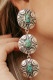 Boho Turquoise Triple Round Earrings MOQ 5pcs