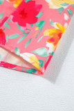 Multicolour Floral Ruffled Sleeve Pocketed Flared Mini Dress