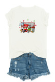 Soccer Mom Coffee Print Graphic Top