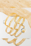 Golden Snake Shape Bracelet 