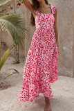 Printed Square Neck Maxi Dress