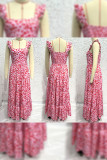 Printed Square Neck Maxi Dress